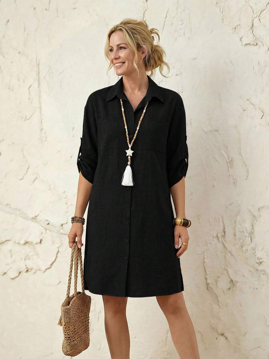 Amelia™ | Effortless Everyday Shirt Dress