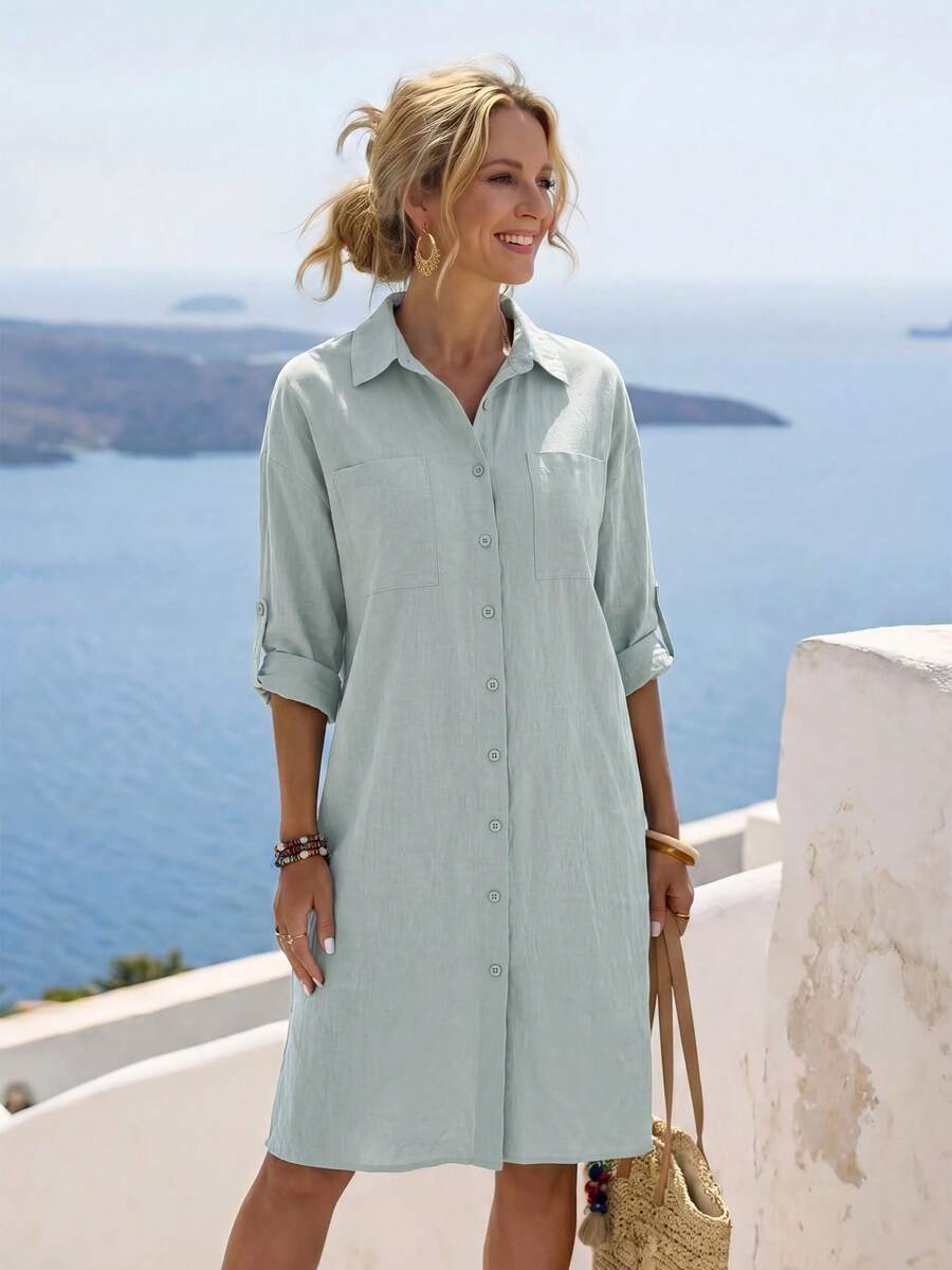 Amelia™ | Effortless Everyday Shirt Dress
