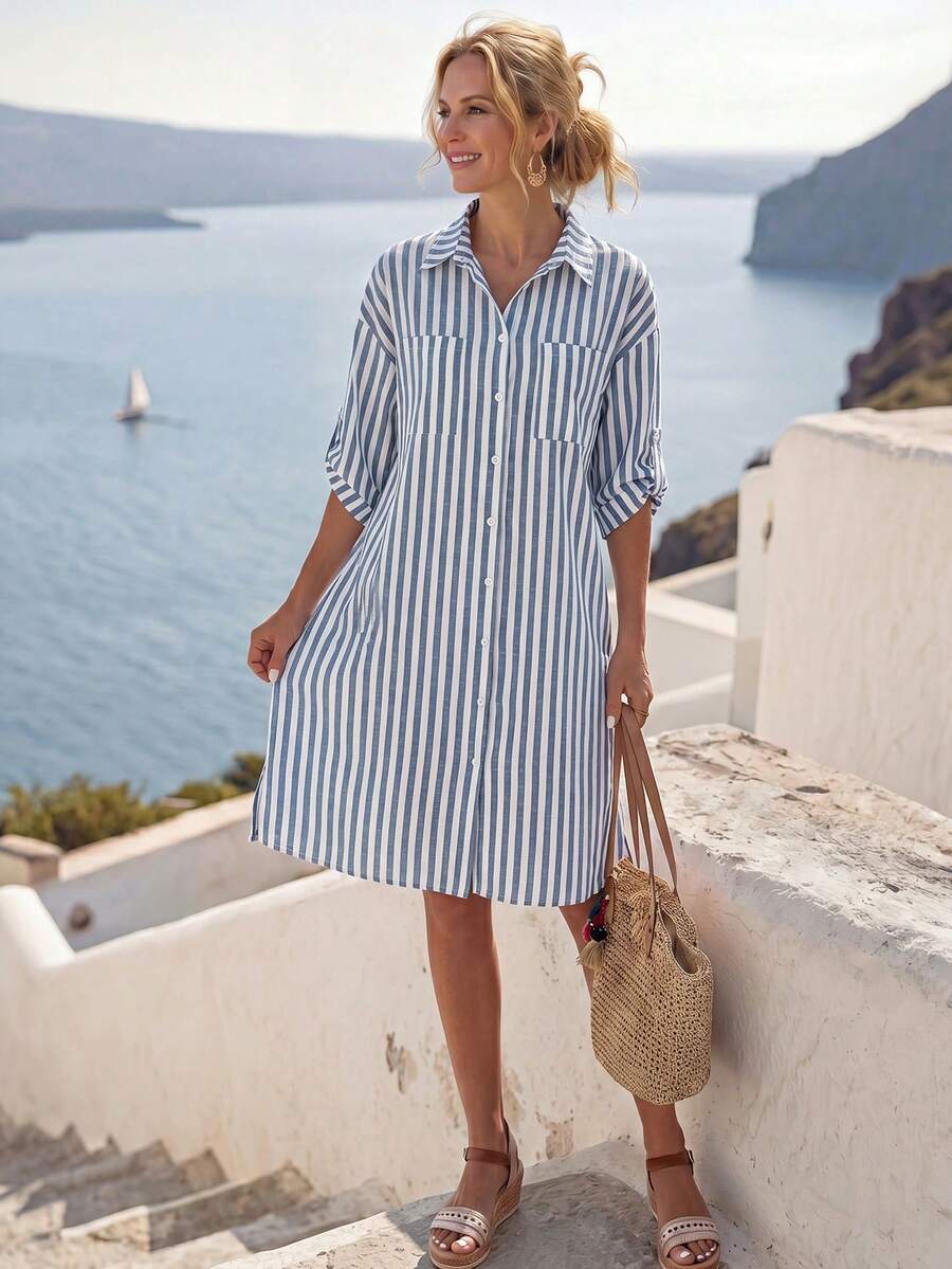 Amelia™ | Effortless Everyday Shirt Dress