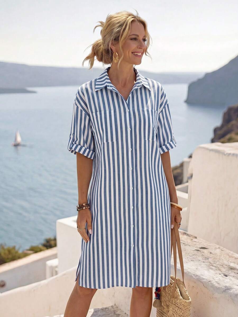 Amelia™ | Effortless Everyday Shirt Dress