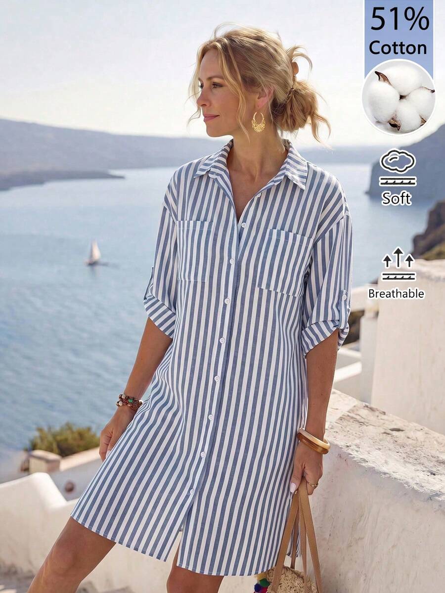 Amelia™ | Effortless Everyday Shirt Dress
