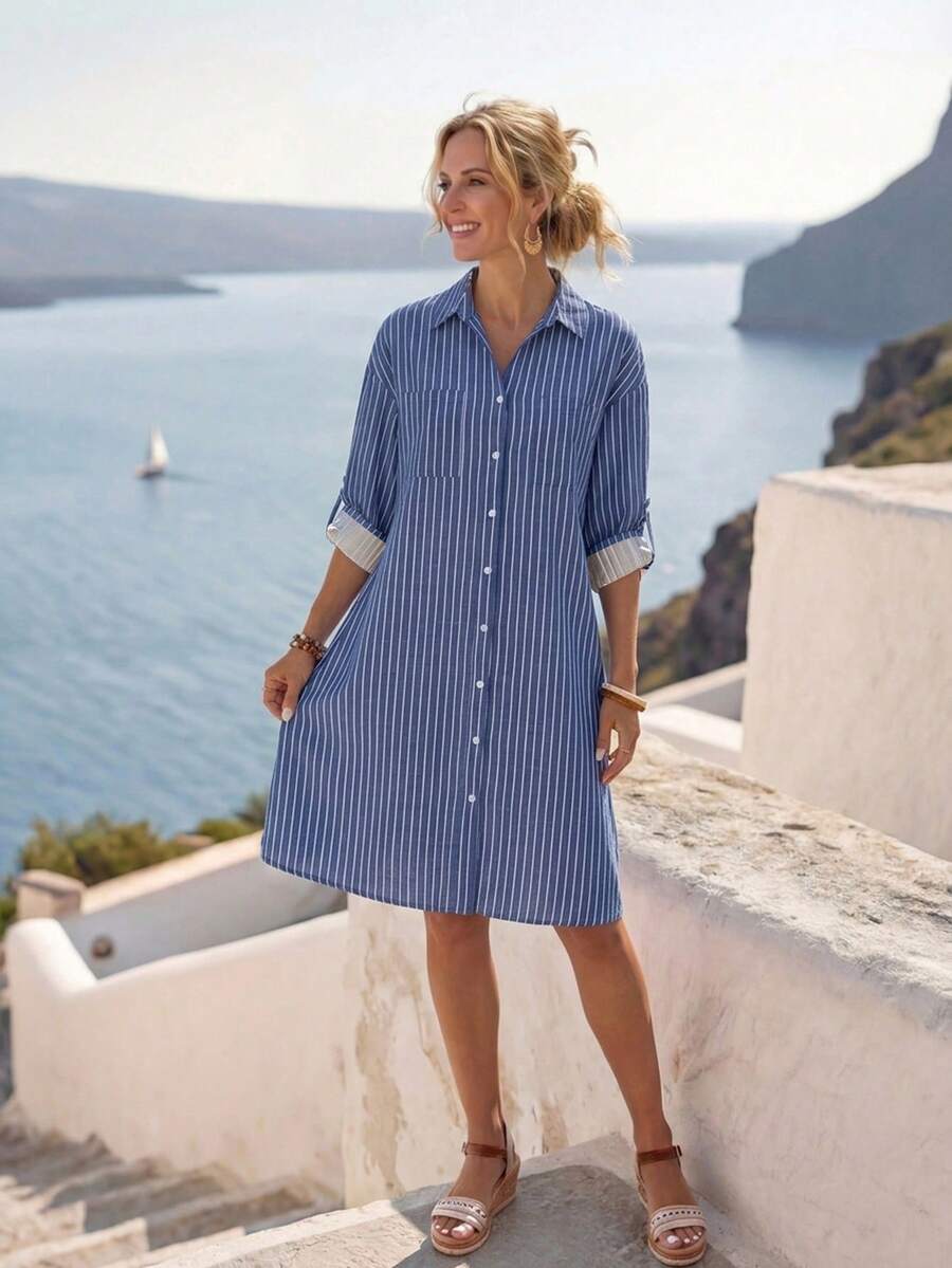 Amelia™ | Effortless Everyday Shirt Dress
