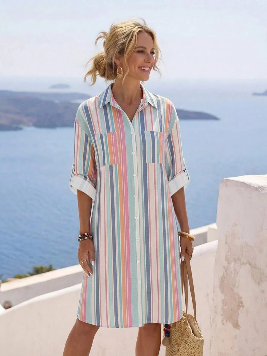 Amelia™ | Effortless Everyday Shirt Dress