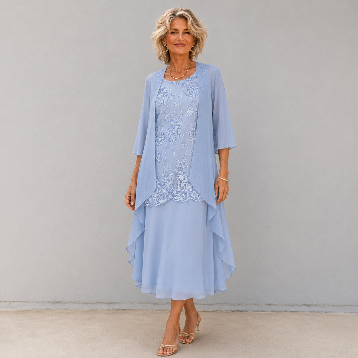 Lumi™ Chiffon Two-Piece Dress