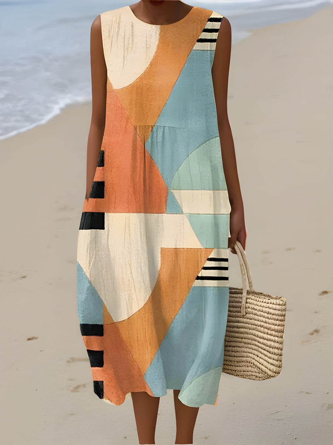 Iris™ Geometric Midi Dress