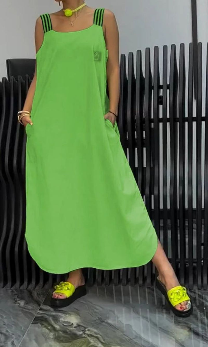 Carmen™ Cotton & Linen Suspender Dress