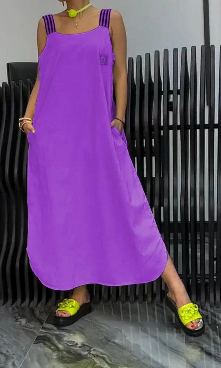 Carmen™ Cotton & Linen Suspender Dress