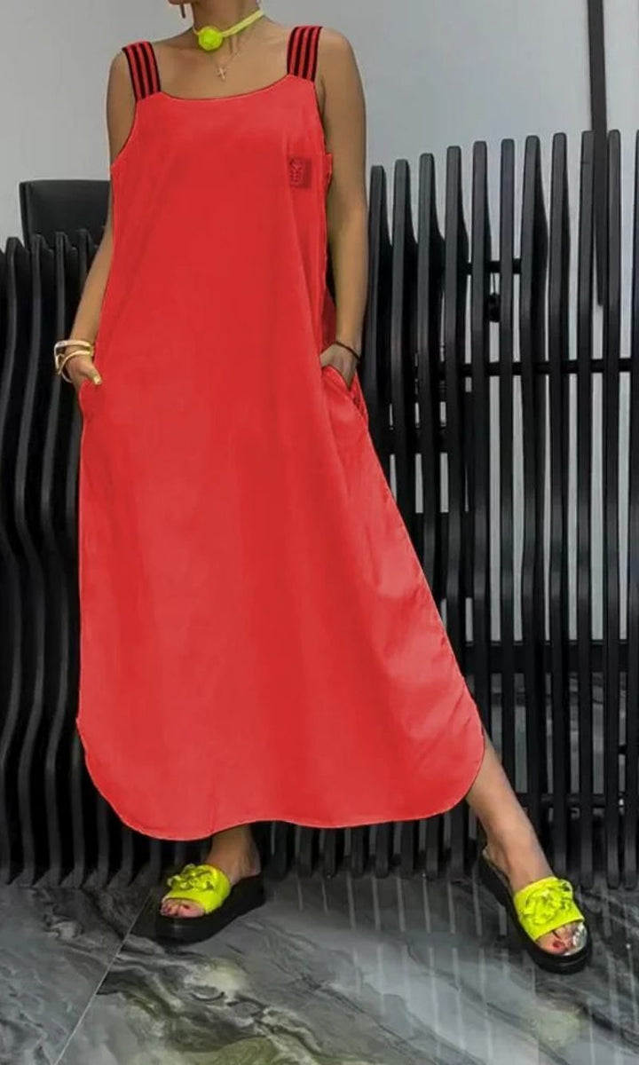 Carmen™ Cotton & Linen Suspender Dress