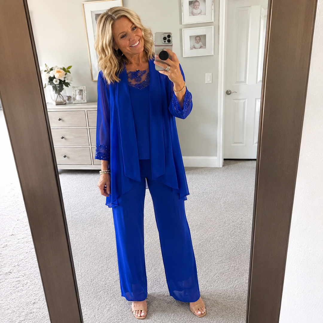 Eleanor™ | Flowing Jacket & Wide-Leg Trousers Set