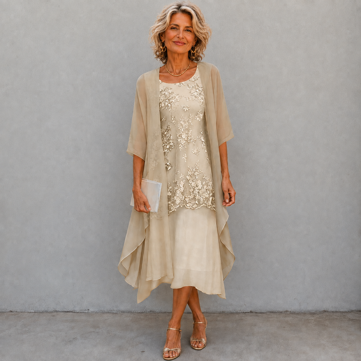 Lumi™ Chiffon Two-Piece Dress