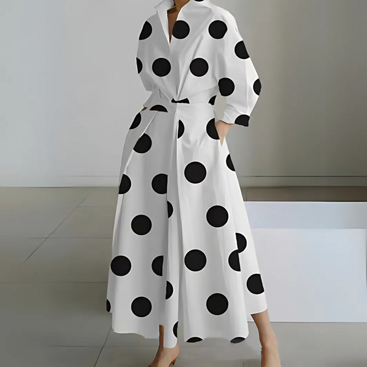 Faith™ Lapel Wrap Maxi Dress