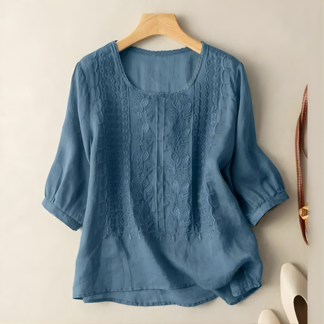 Violet™ Embroidered Boho Blouse