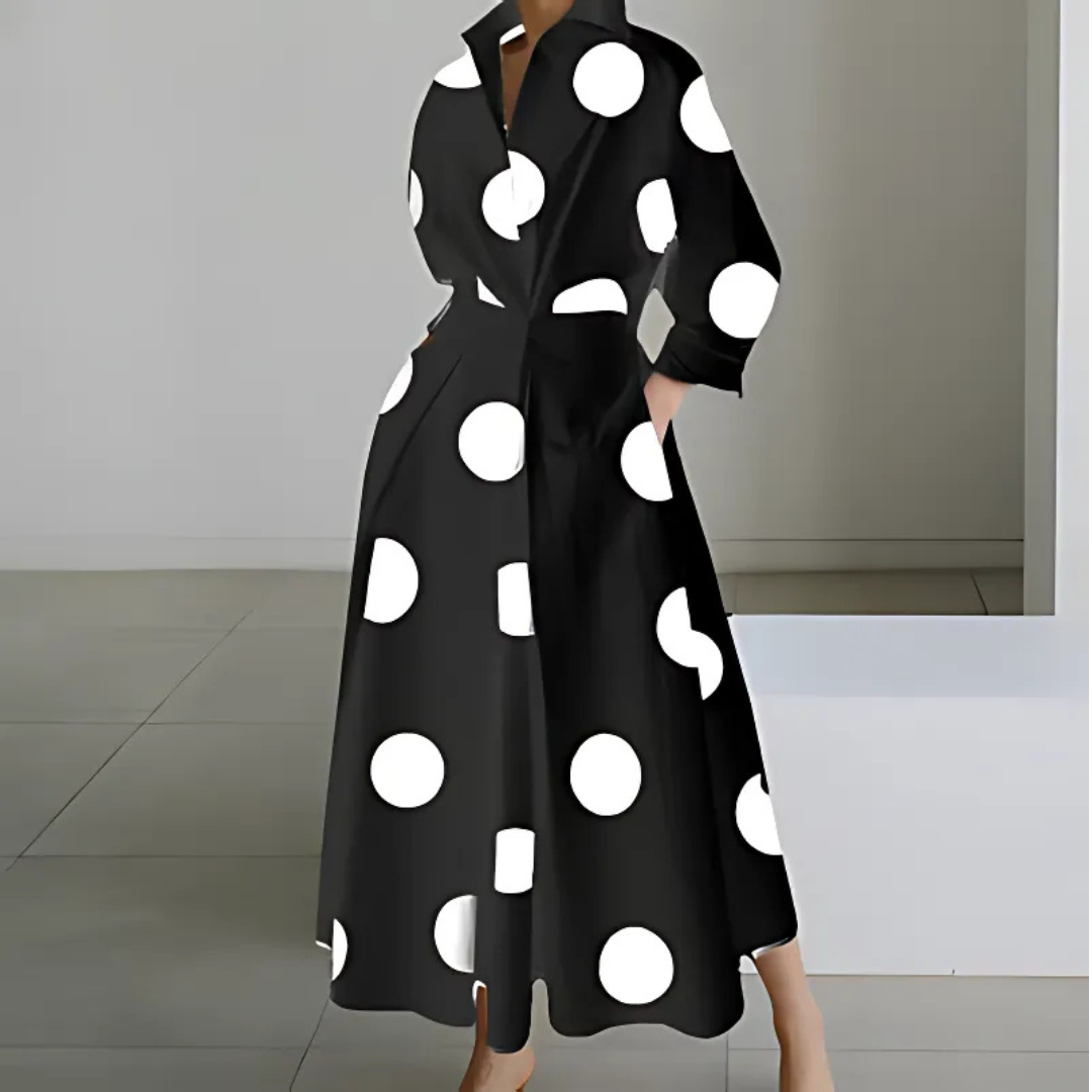 Faith™ Lapel Wrap Maxi Dress