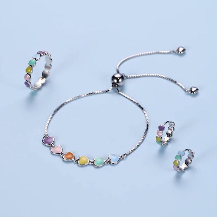 Silver Paw Print Bracelet – Adjustable Fit