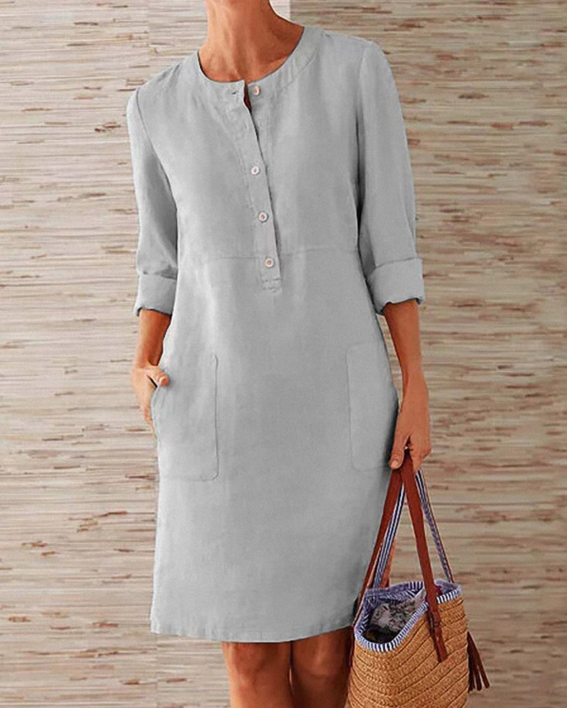 Daphne™  Elegant Plain Dress