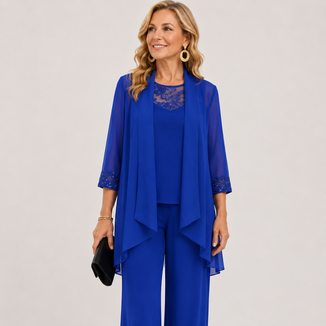 Eleanor™ | Flowing Jacket & Wide-Leg Trousers Set