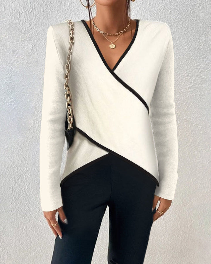 Yvette™ Elegant V-neck Sweater