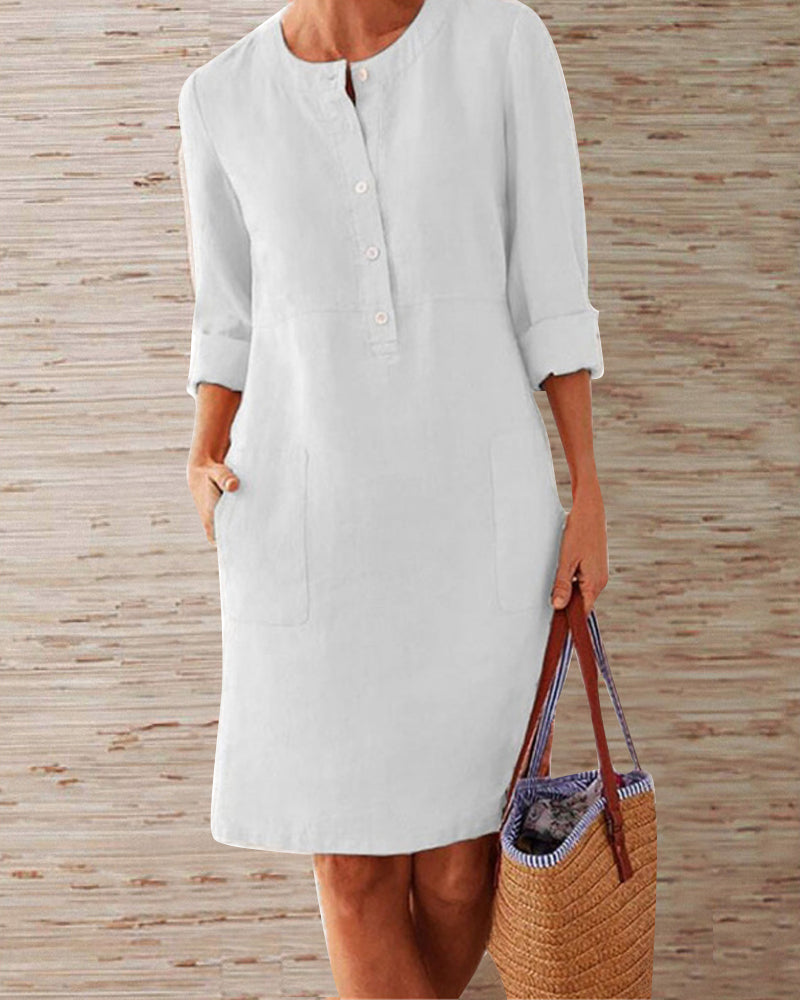 Daphne™  Elegant Plain Dress