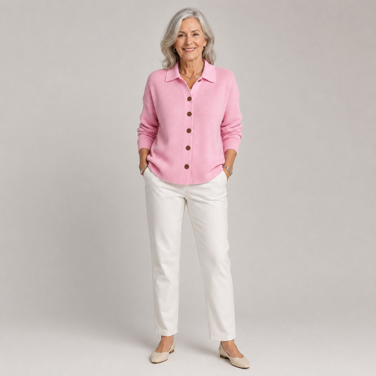 Sophie | Soft Knit Button-Front Cardigan