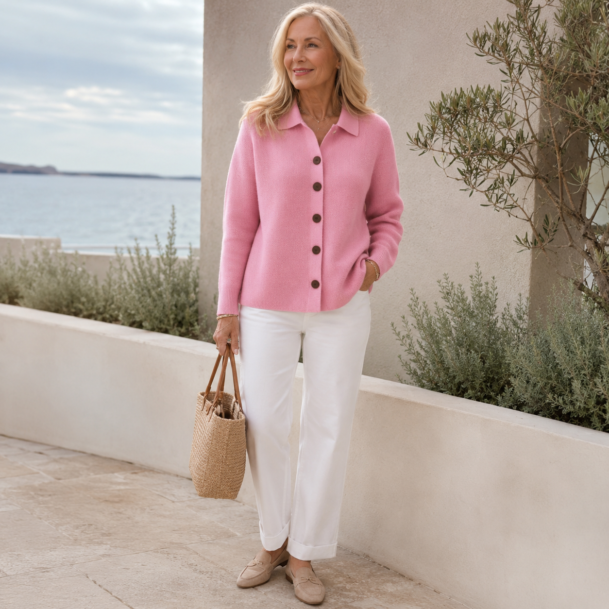 Sophie | Soft Knit Button-Front Cardigan