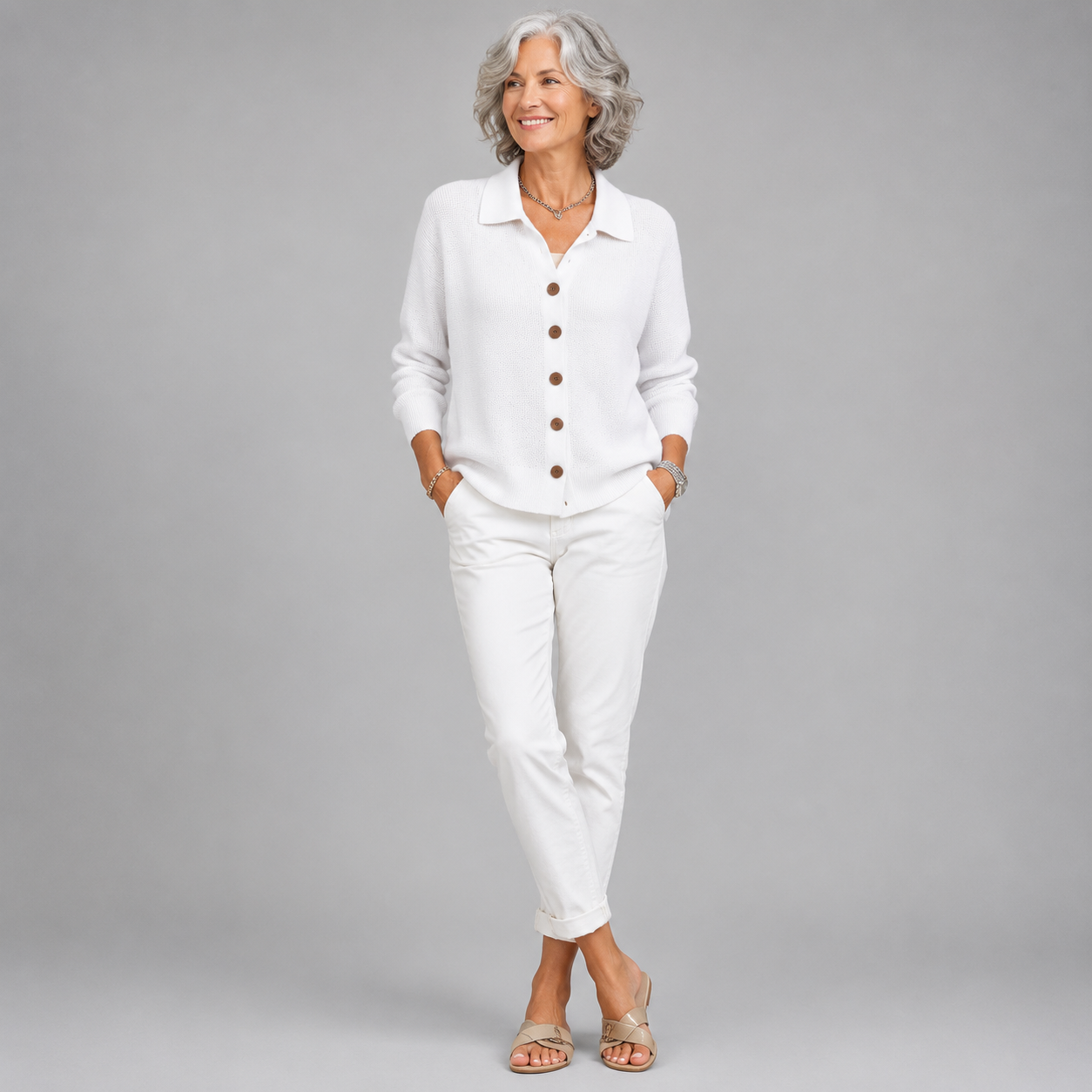 Sophie | Soft Knit Button-Front Cardigan