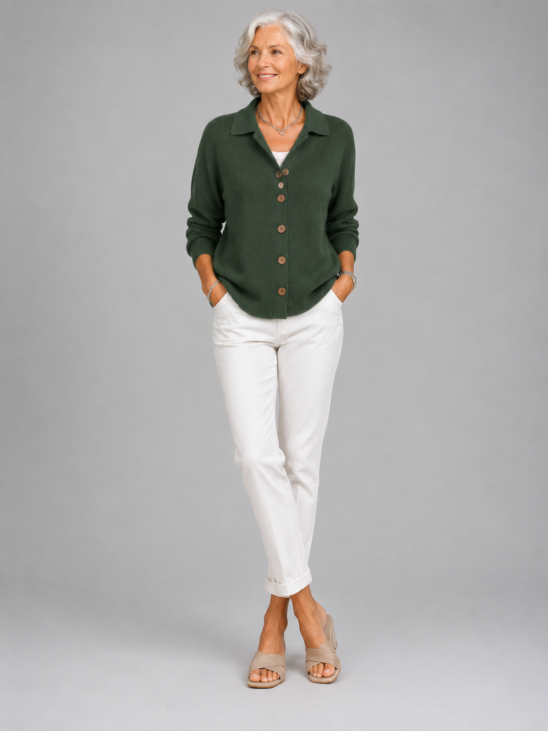 Sophie | Soft Knit Button-Front Cardigan