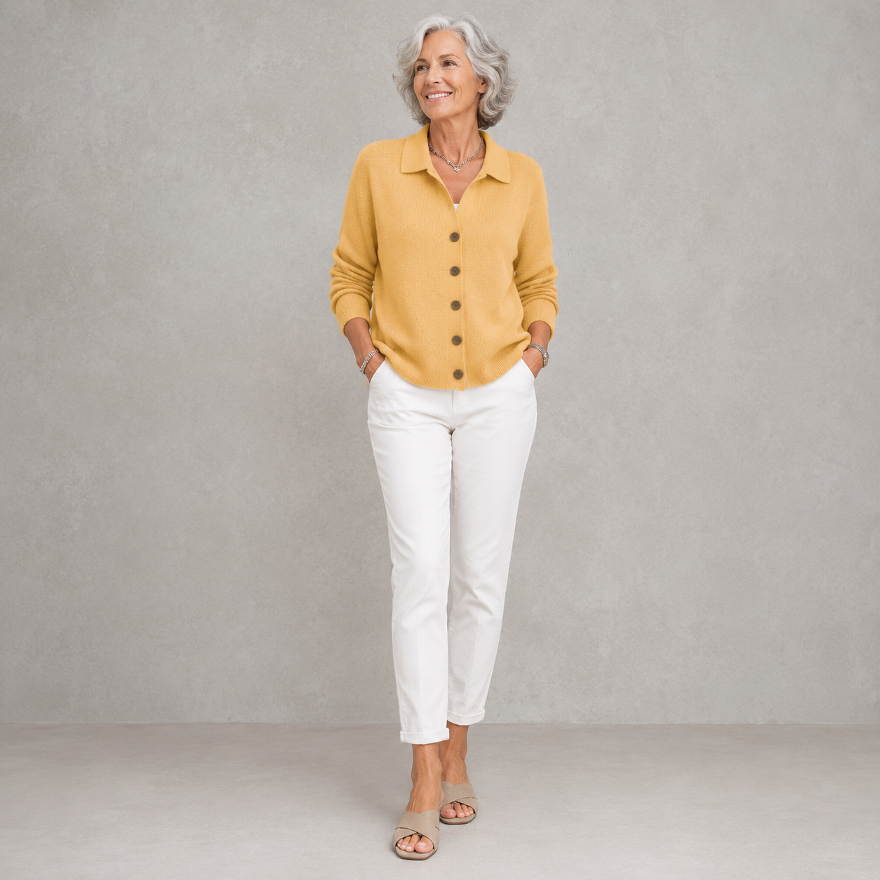 Sophie | Soft Knit Button-Front Cardigan