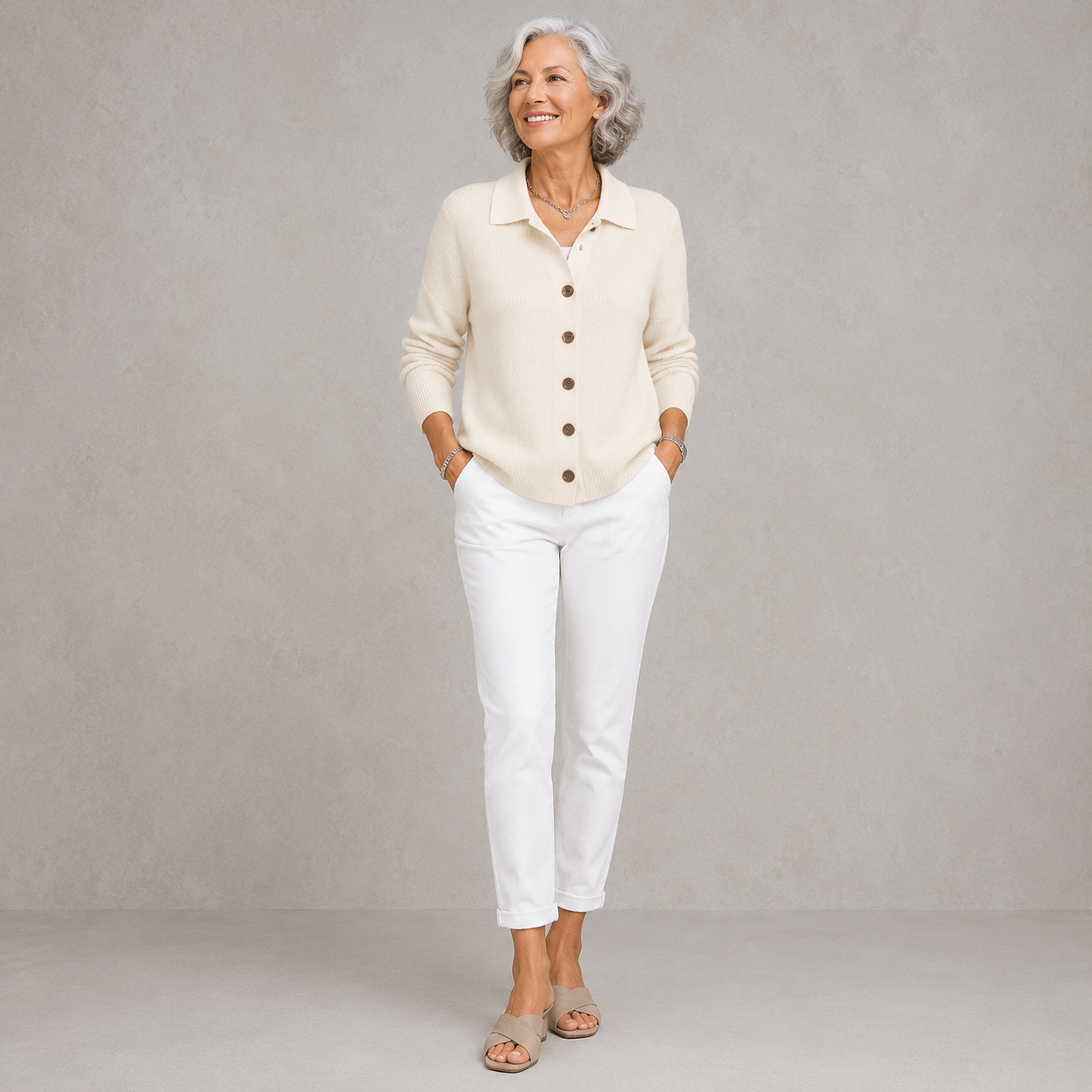 Sophie | Soft Knit Button-Front Cardigan