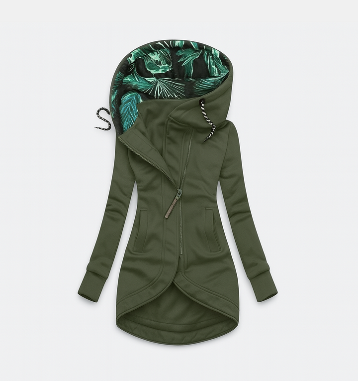 Coralina | Asymmetrical Jacket with Wide Hood