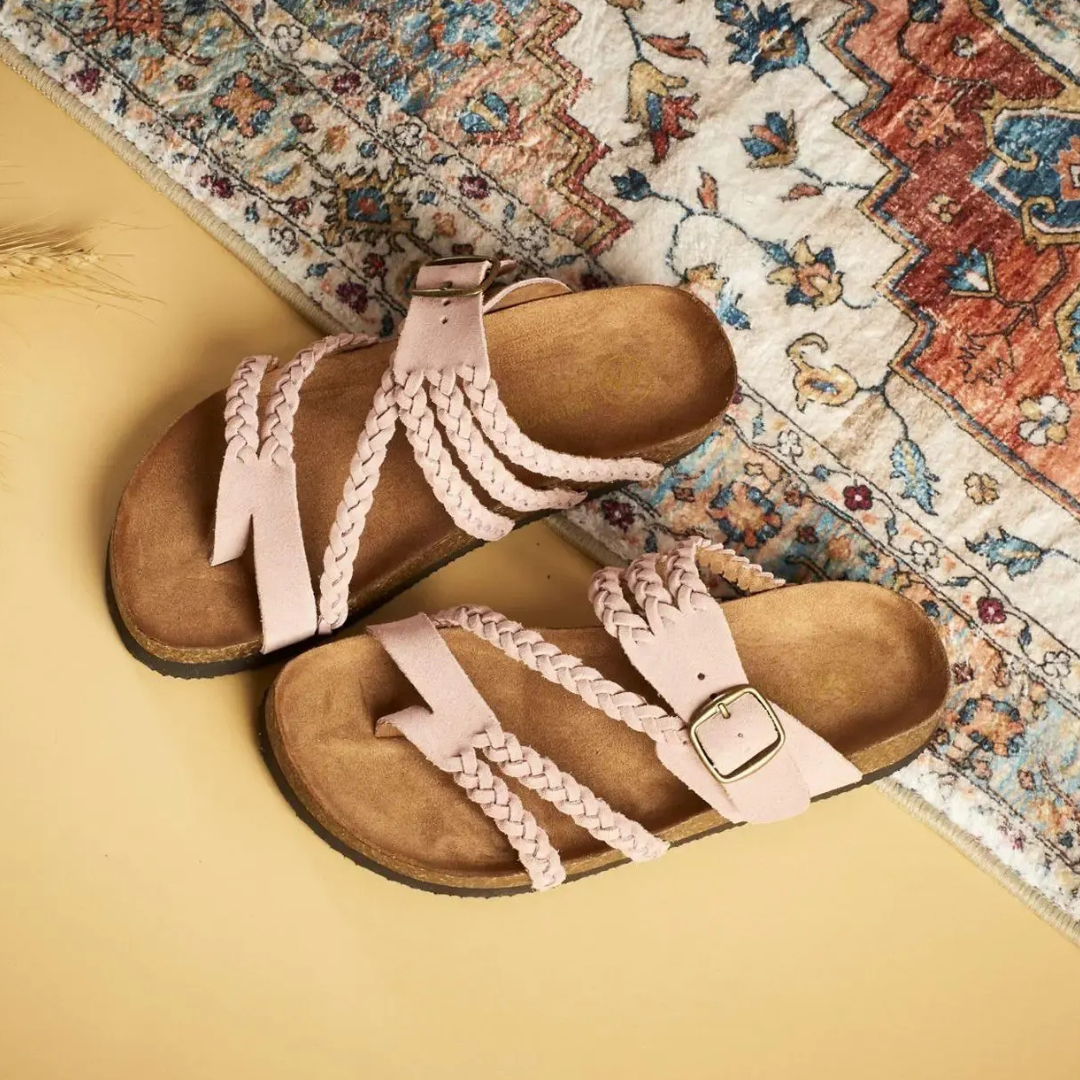 DESIREE™ – Orthopaedic Braided Leather Sandal