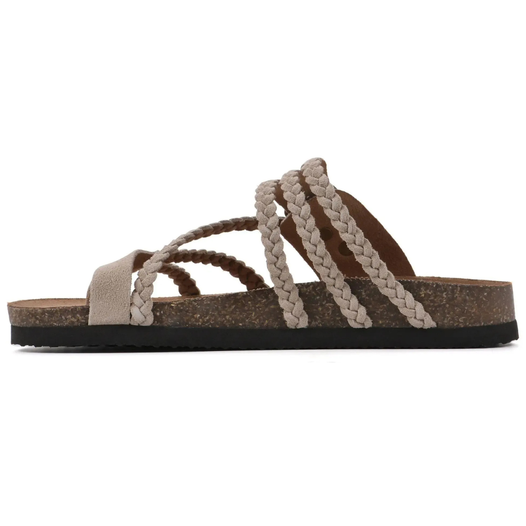 DESIREE™ – Orthopaedic Braided Leather Sandal