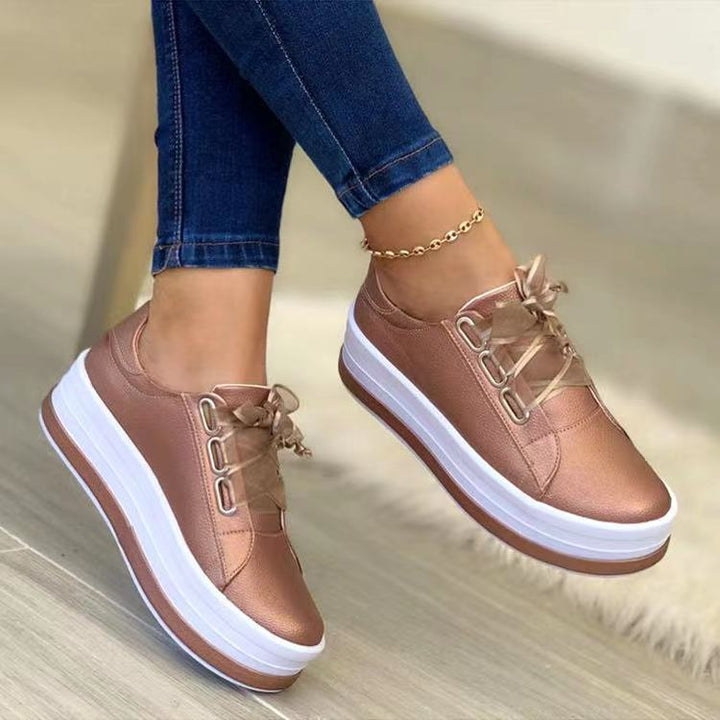 Miralyn™ | Pearlescent Platform Sneakers