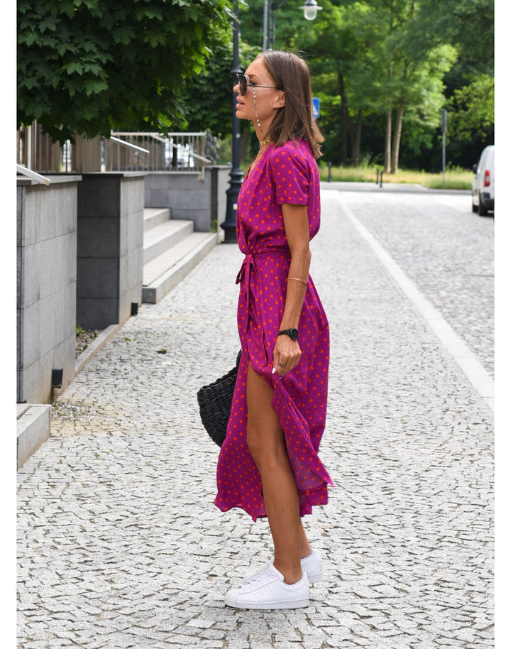 Flossie™ Chic Waist-Defining Dress