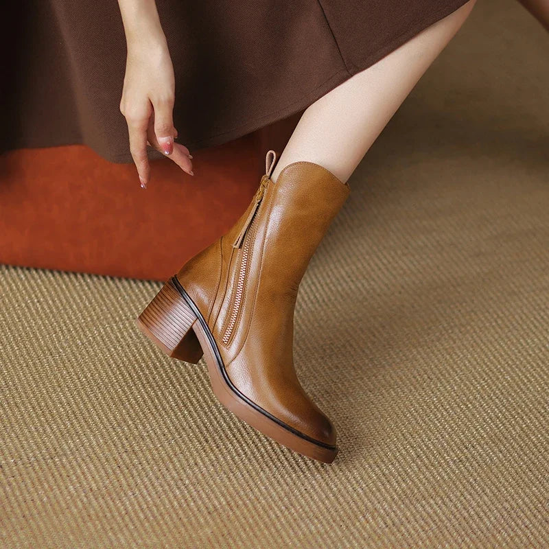 Margaret™ Elegant Leather Boots