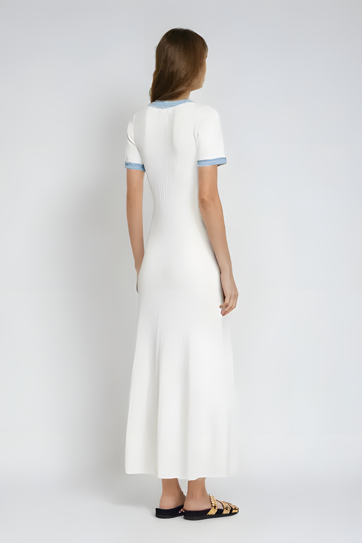 Ellie™ Knit & Denim Dress