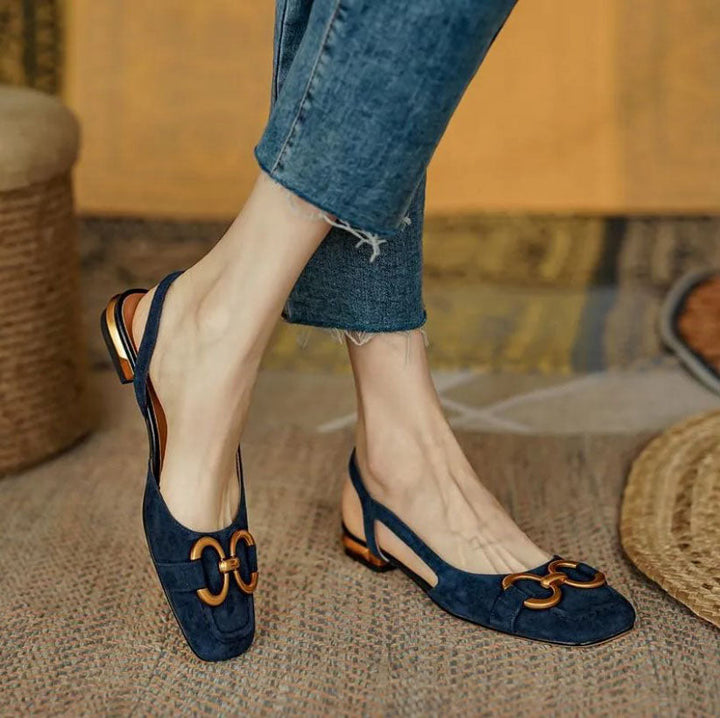 Brenna™ Orthopedic Leather Buckle Sandals