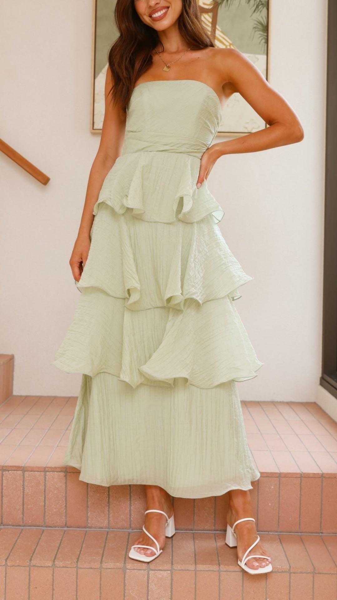 Amirah™ | Tiered Ruffle Maxi Dress