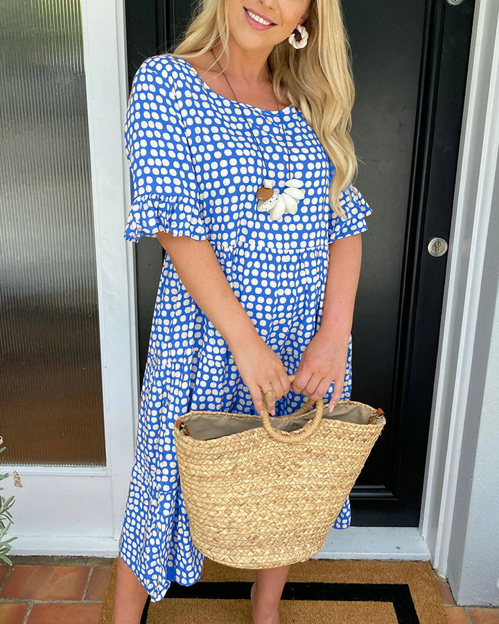 Cora™ A-Line Dotted Dress