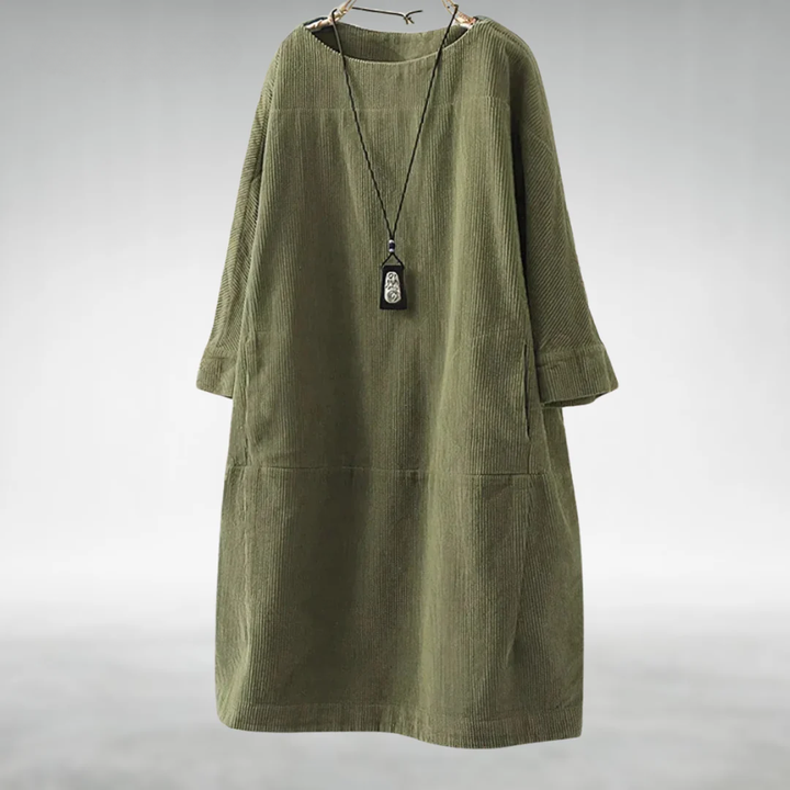Anika™ Relaxed Corduroy Midi Dress