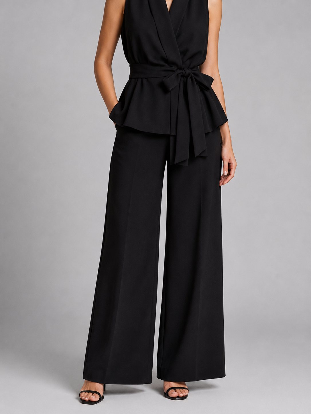 Amelia | Wrap Top & Wide-Leg Pants Set