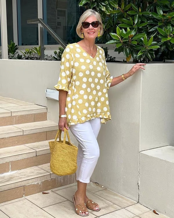 Weena™  Elegant V-Neck Blouse
