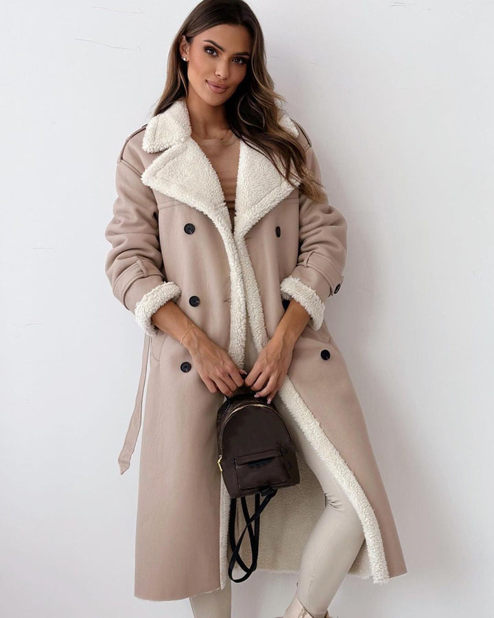 Beatrix™ - Borg Collar Long Coat