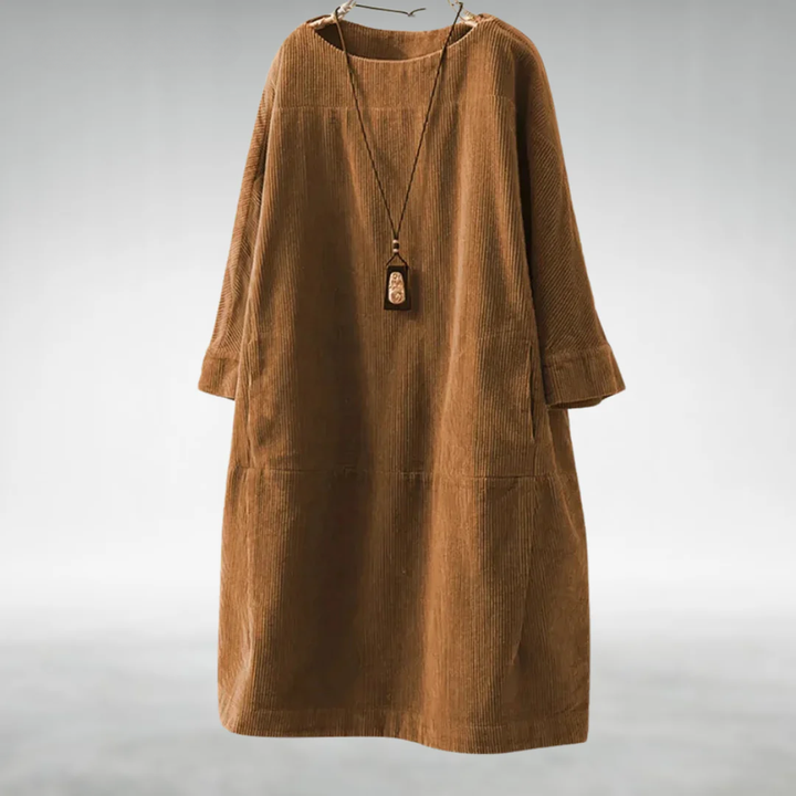 Anika™ Relaxed Corduroy Midi Dress