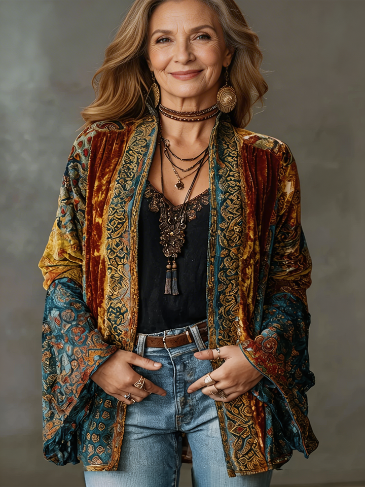 Darcy | Boho Embroidered Kimono Cardigan