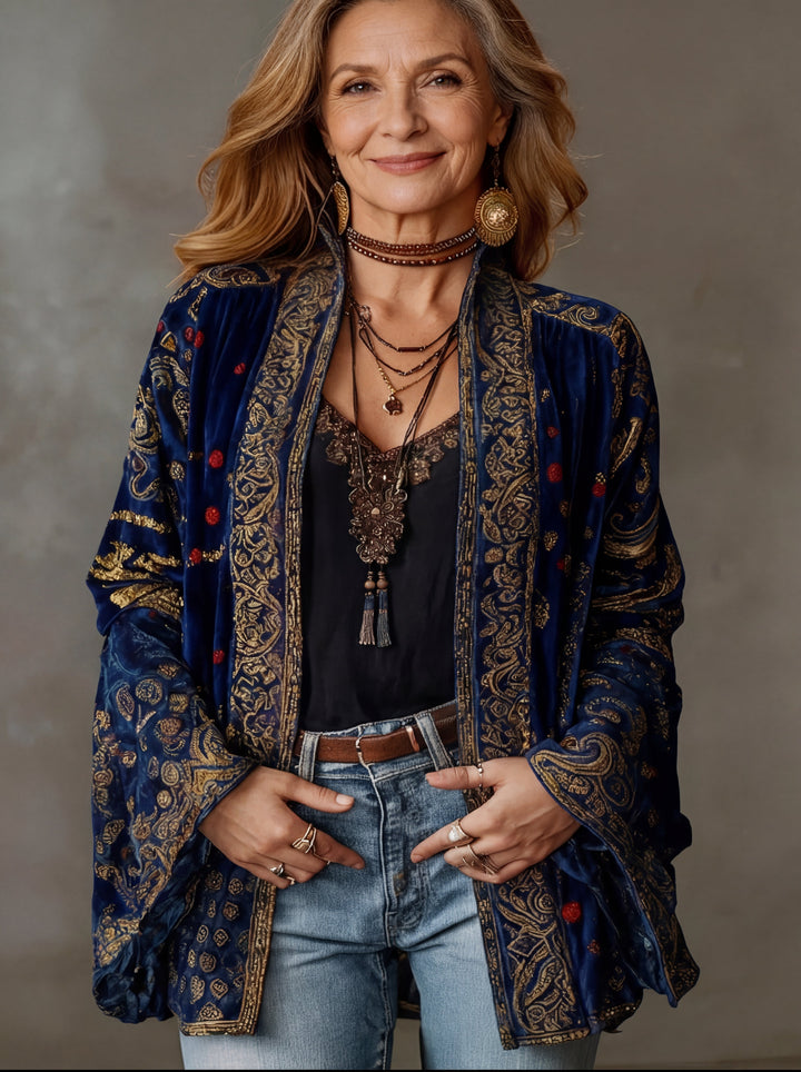 Darcy | Boho Embroidered Kimono Cardigan