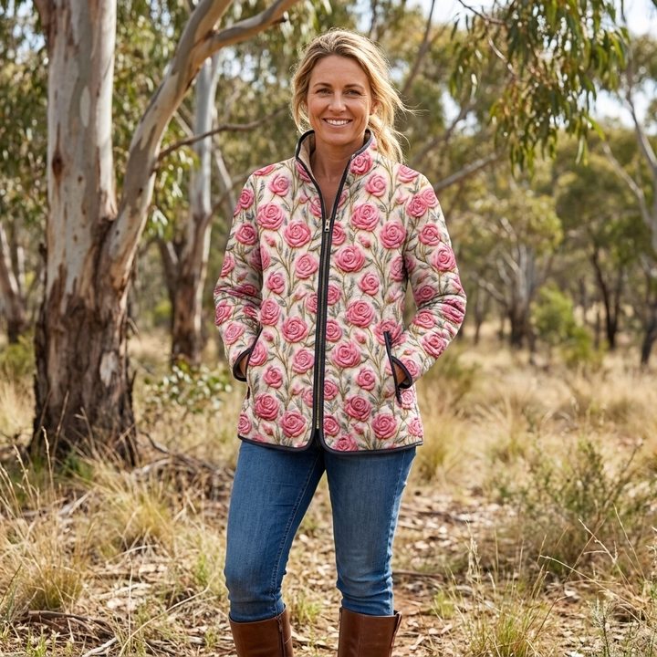 Willow™ | Artistic Quilted Button Jacket