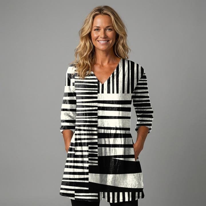 Sophie | Long Blouse with V-Neck