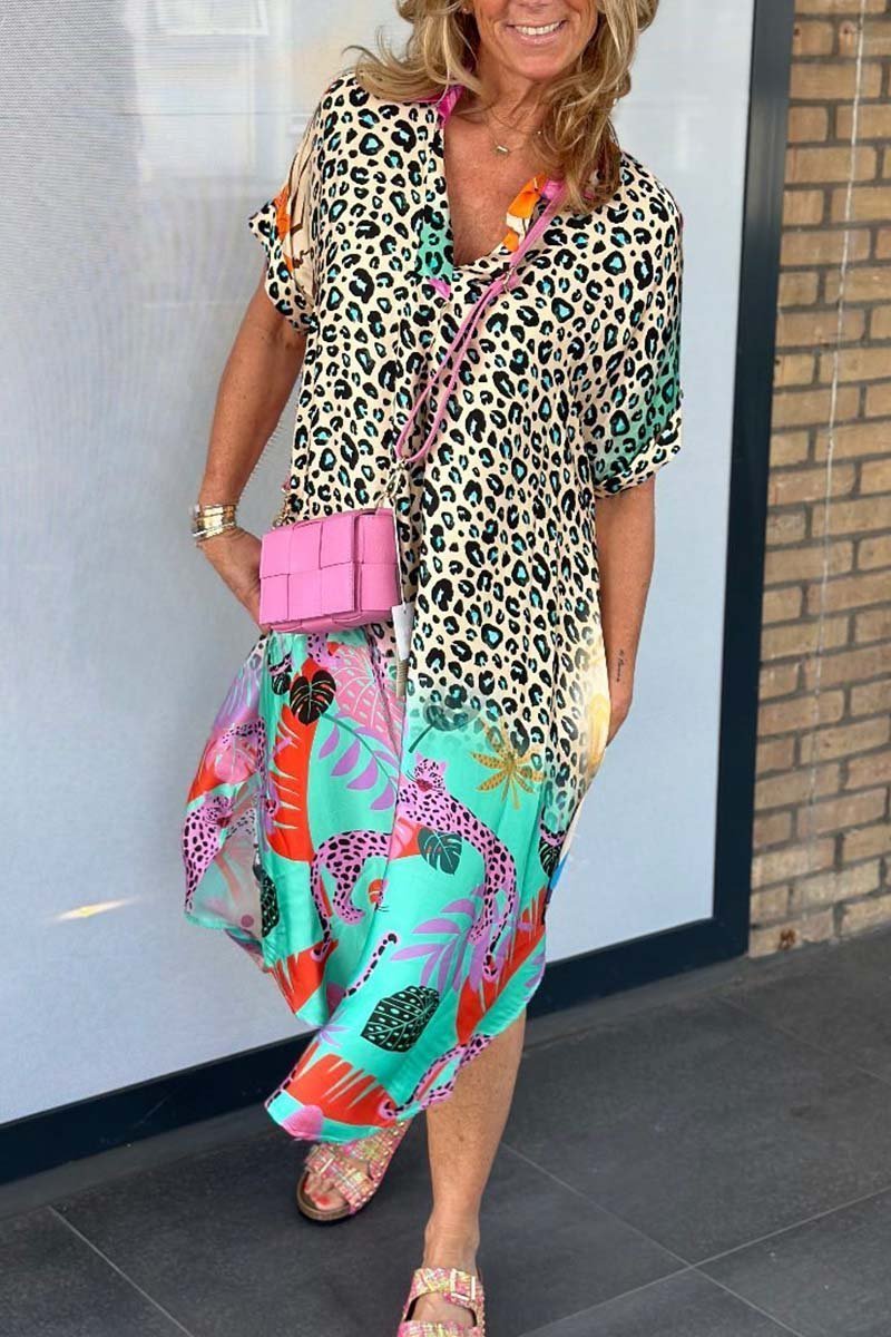 Freddie™  Chic Leopard Print Dress