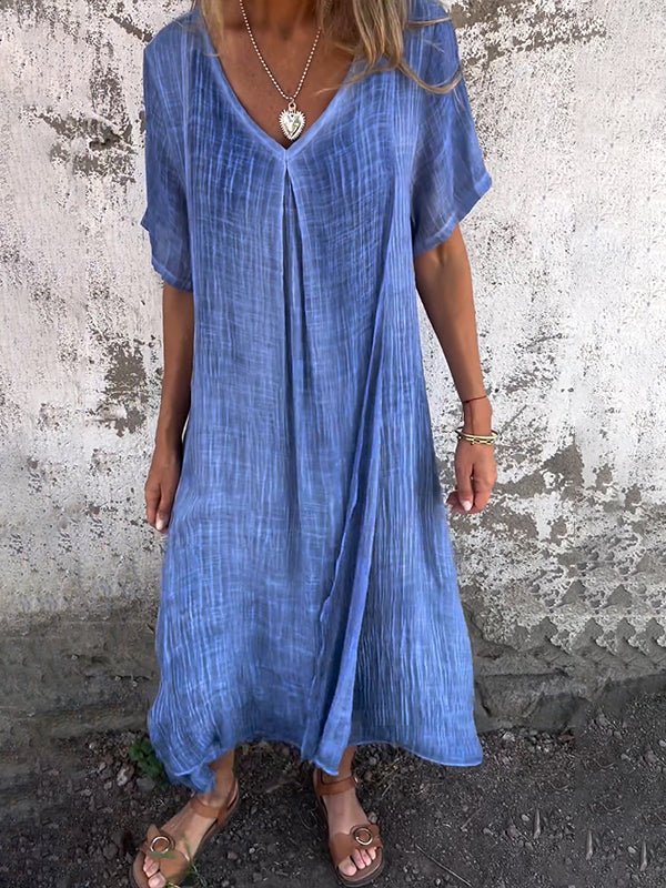 Enola™  Chic V-Neck Dress