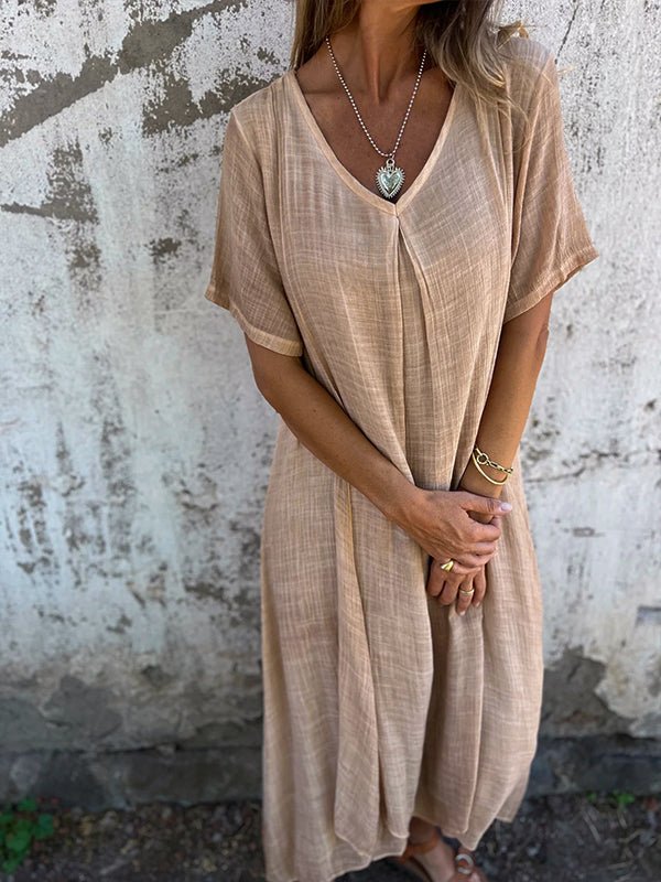 Enola™  Chic V-Neck Dress